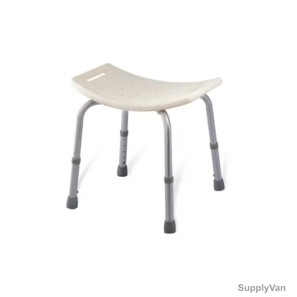 3W Shower Chair, 3W-797, Silver and White