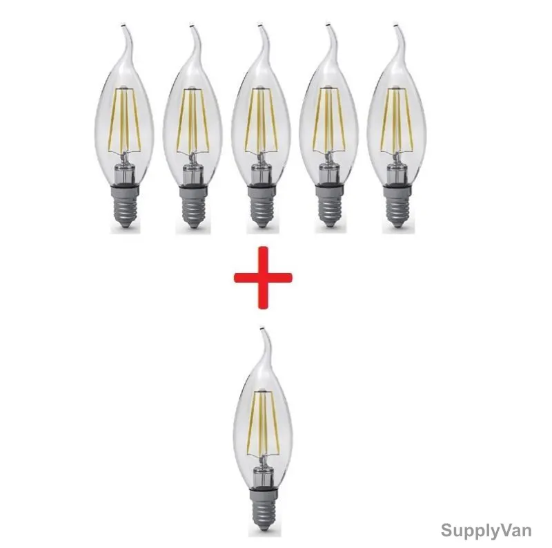 Syv LED Bulb Bundle of 5+1Free, Sirius-T, 4W, WarmWhite