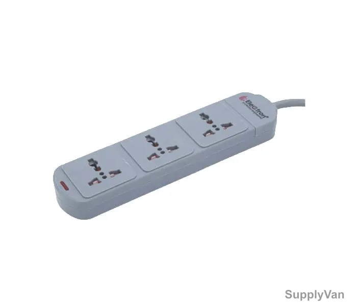 Electron Extension Socket, EL3023, 2 Mtrs, 2 Way, Grey and Orange