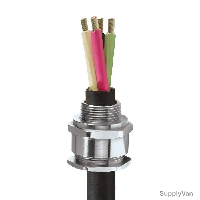 CMP Industrial Cable Gland, A2-20S, Nickel Plated Brass, M20s