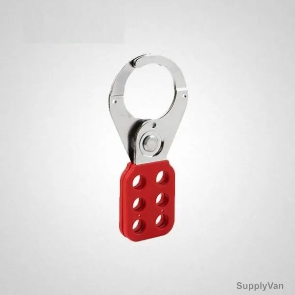 LockD Lockout Hasp, SH02, Nylon and Steel, 38MM, Red