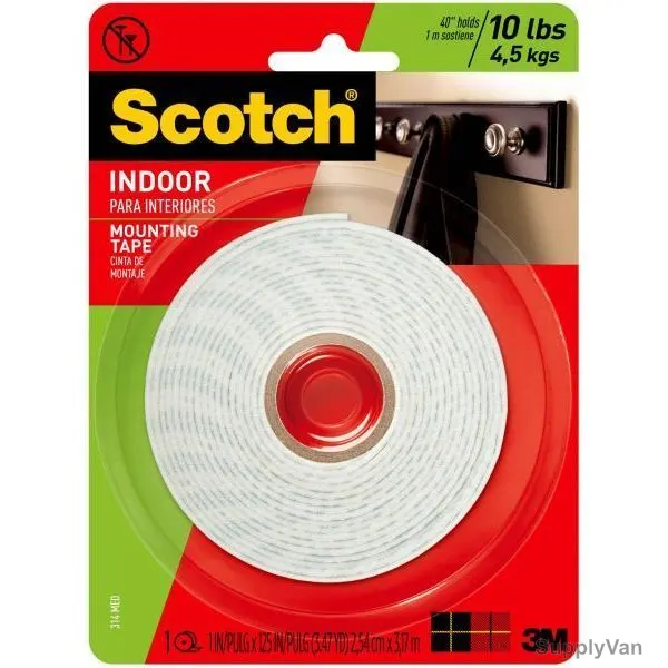 3M Double Side Indoor Mounting Tape, 3.17 Mtrs