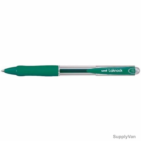 Uni-Ball Ball Point Pen, SN100F-01GN, Laknock, 0.7MM Tip, Green