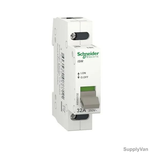 Schneider Switch Disconnector, A9S60132, Acti9 iSW, 1P, 32A, 250VAC