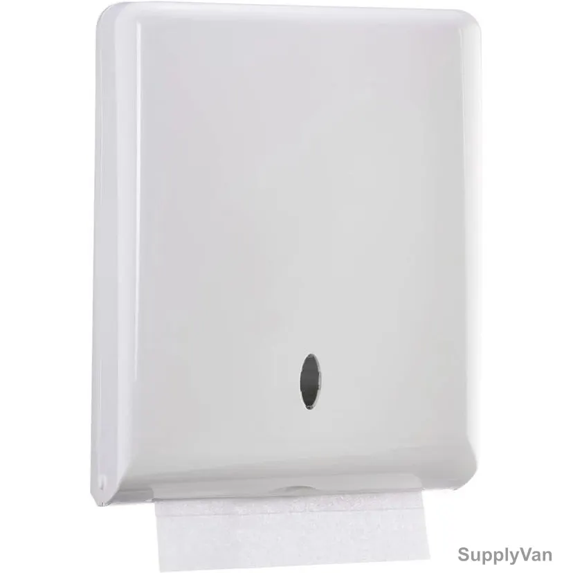Swish Wall Mount Commercial Paper Towel Dispenser, ABS, 11CM Height x 27.1CM Width x 36.9CM Length, White