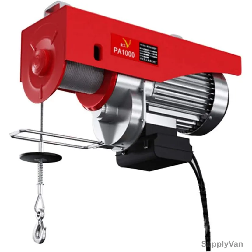 Aqson Electric Chain Hoist, PA1000, 1800W, 1000 Kg, Red/Silver