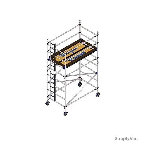 Unique Double Width Scaffolding Tower, USDW-4-30, Aluminium, 4.30 Mtrs, 250 Kg — image 1