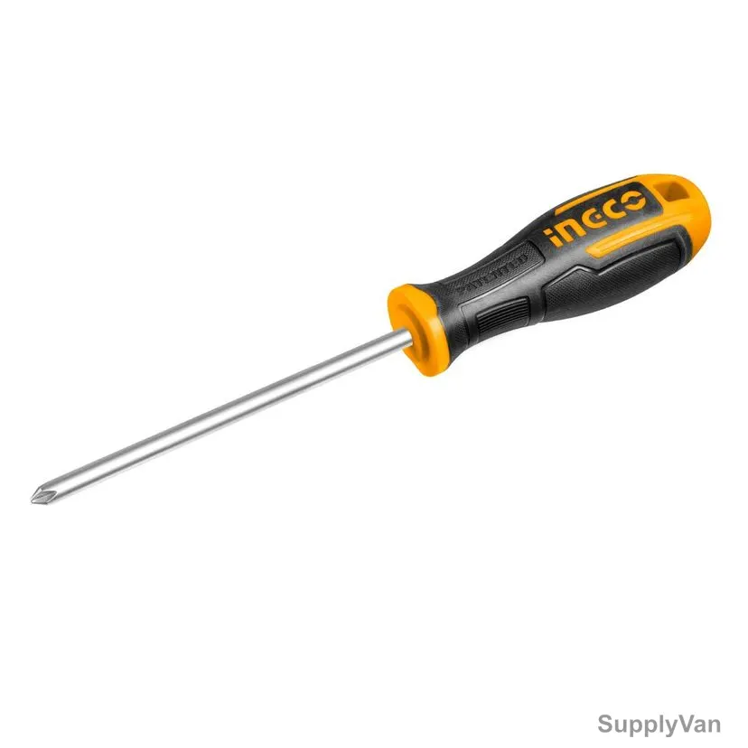 Ingco Industrial Phillips Screwdriver, HS68PH2150, PH2 Tip Size x 150MM Length