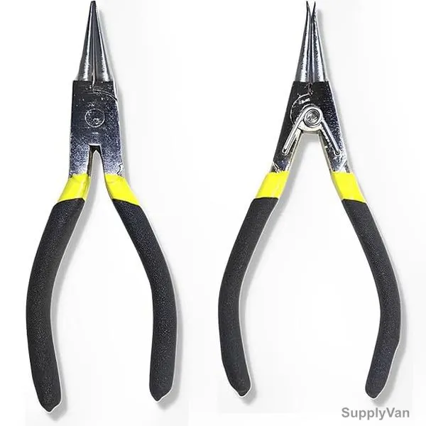 Clarke Straight Inside/Outside Circlip Plier, 7 Inch, 2 Pcs/Set