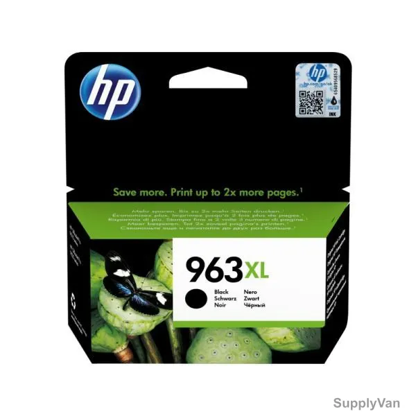HP High Yield Original Ink Cartridge, 963XL, Black