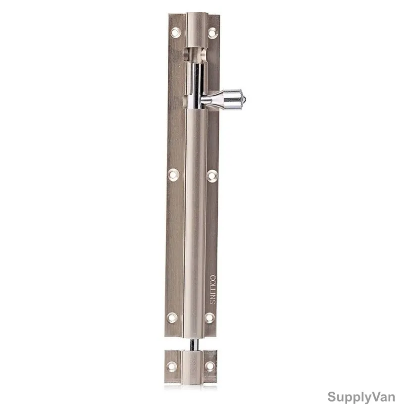 Collins Tower Bolt, 8x-10mm-BSN, Silver