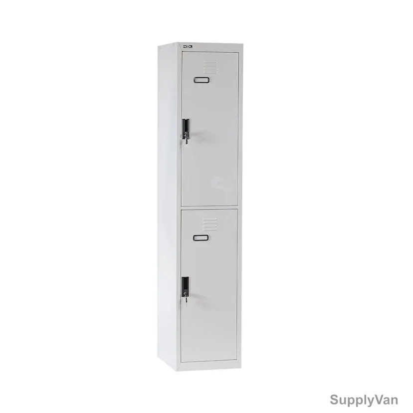 Rexel Two Door Locker, RXL202ST-GRY, Steel, 1802 x 375MM, Grey