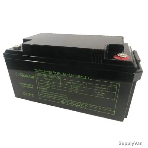 Nova Rechargeable Sealed Lead Acid Battery, NV65-12LH, 12V, 65Ah/10Hrs