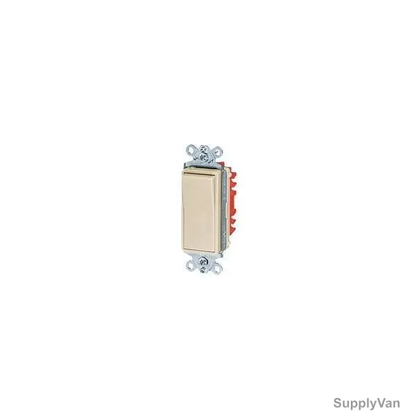Hubbell 2 Way Toggle Switch, HUBHBL1221BK, 20A, 120-277VAC