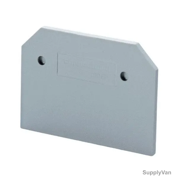 Connectwell End Plate For 6-10MM Standard Feed Through Terminal Block, EP6-10U