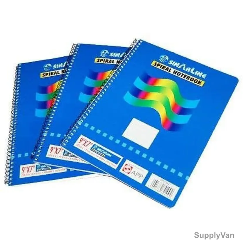 Sinarline Spiral Notebook, SP03847, 70 Sheets, 6 Pcs/Pack