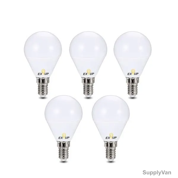Exup LED Bulb, 220-240V, 7W, E14, 3500K, Warm White, 5 Pcs/Pack — image 1