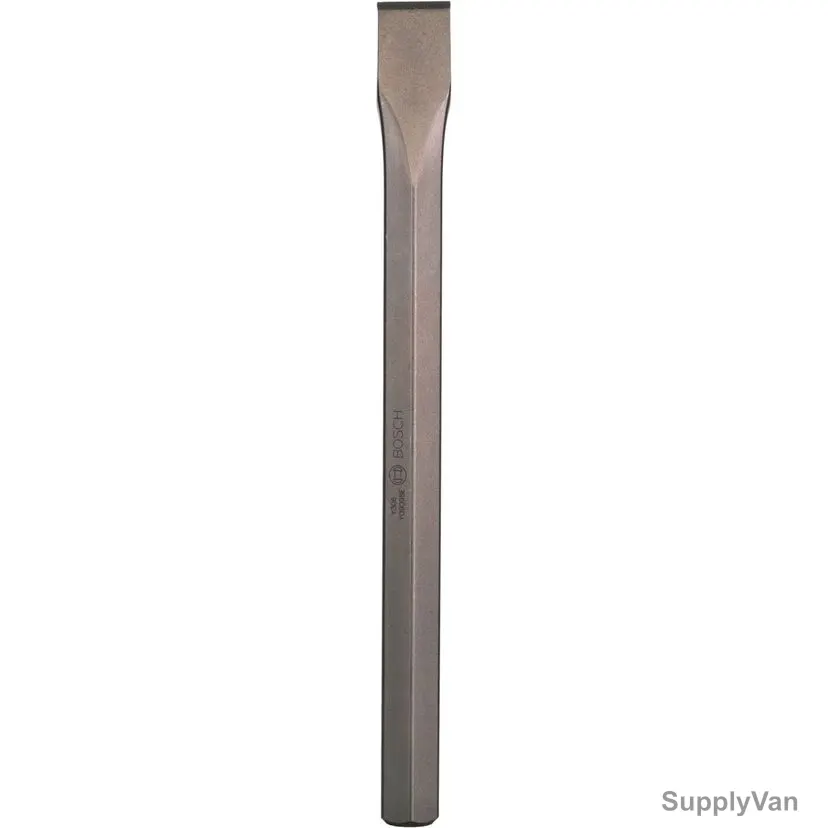 Bosch Flat Chisel With 28MM Hex Shank, 2608690108, 35MM Cutting Edge x 400MM Length
