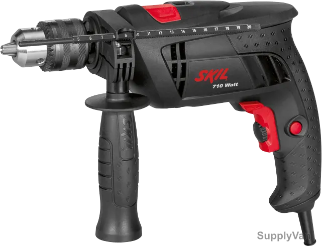 Skil Impact Drill With Bosch 7Pcs Masonry Drill Set and Bosch 32Pcs Screwdriver Bit Set, 6271-AA
