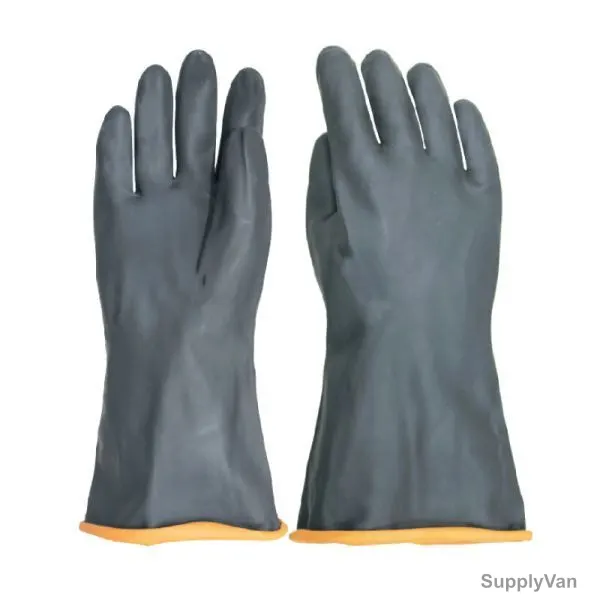 Vaultex Industrial Gloves, VS111, 14 Inch, Black, PK12