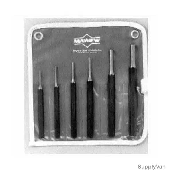 Mayhew Pin Punch Kit, 76075, 6PCS