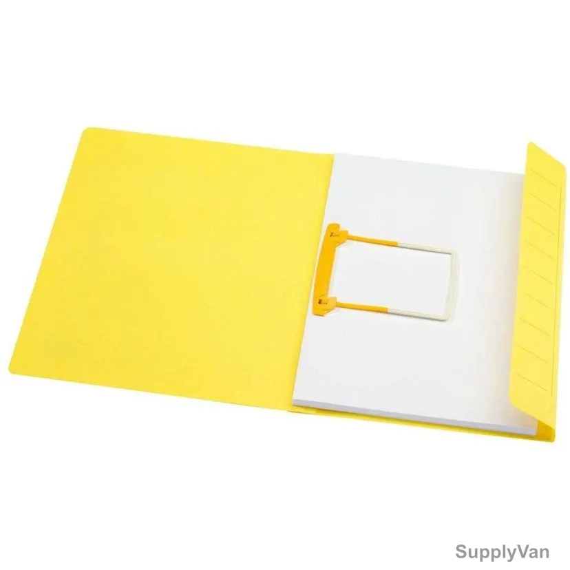 Jalema Clip File, Secolor, A4, 270 Gsm, Yellow, 10 Pcs/Pack