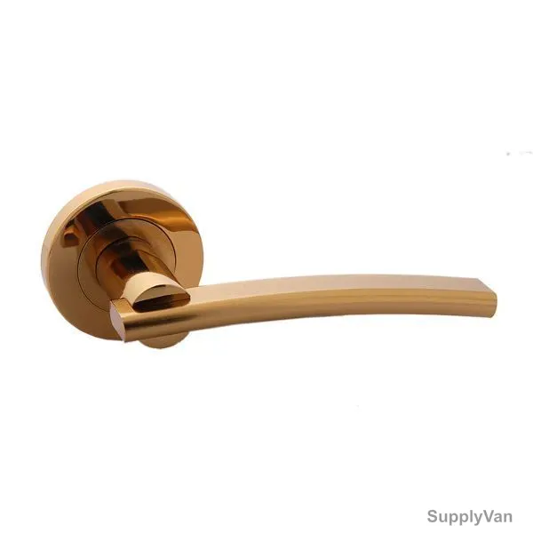 Doganlar Door Handle, Lale, Zinc, Gold Plated