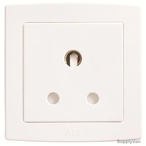 ABB Single Pole Switch Socket, AC209, PVC, 1 Gang, 15A