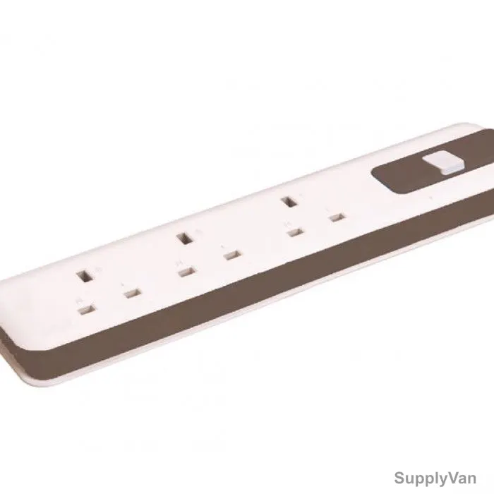 Olsenmark Extension Socket, OMES1709, 3 Way, 5 Mtrs, White