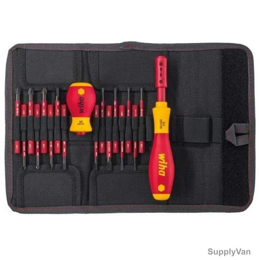 Wiha Screwdriver With Bit Set, 2831T18, 18 Pcs/Set