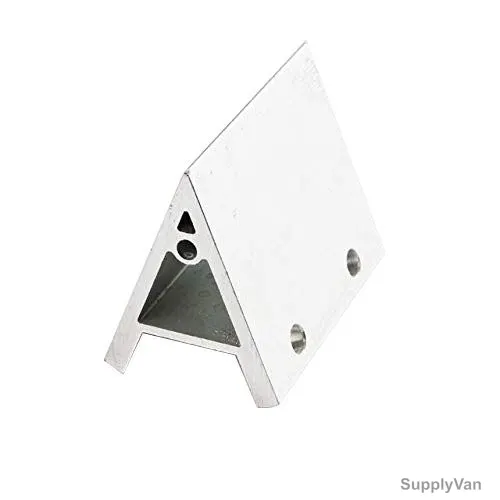 Extrusion 45 Degree Corner Bracket, 40 Series, 4 Hole, Aluminium