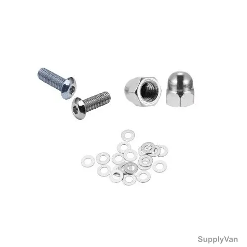 Button Head Allen Bolt With Washer and Cap Nut, 304 Stainless Steel, 3MM x 8MM Bolt Size, 500 Pcs/Set