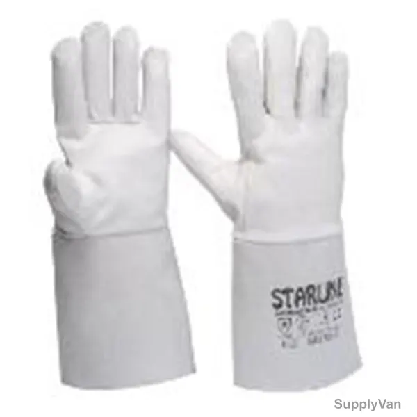 Starline Welding Gloves, SLT, Free Size, White