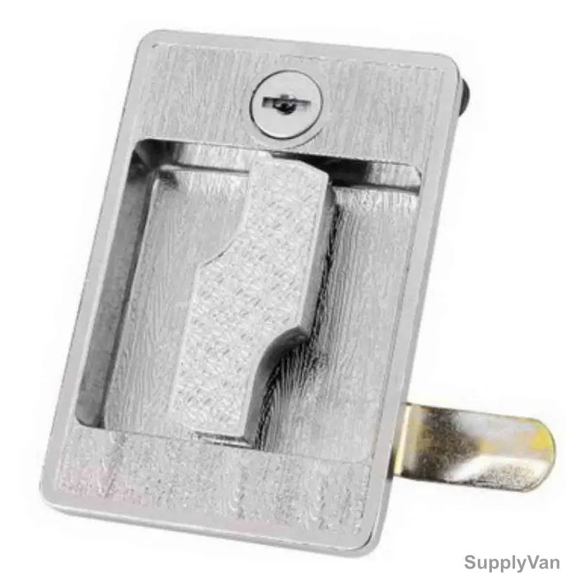 Dorfit Recess Lock, DT178, Zinc Alloy, 72 x 106MM, Nickel Plated Finish — image 1