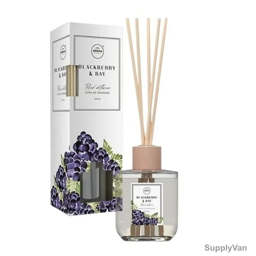 Aroma Home Reed Diffuser, Blackberry and Bay, 100ML, Clear — image 1