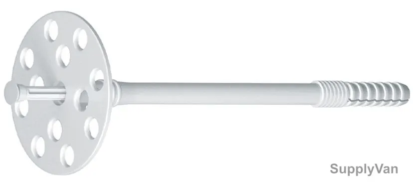 Tuf-Fix Insulation Fixing Nylon Anchor with Pin, TIF1070, 10x70mm, PK250