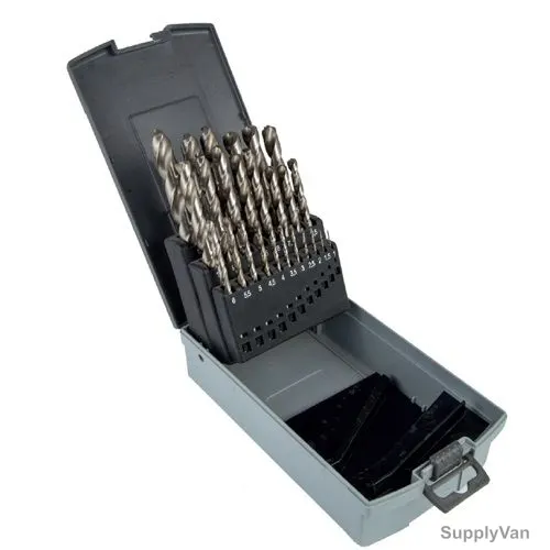 Uken HSS Drill Bit Set, U4301, 19 Pcs/Set