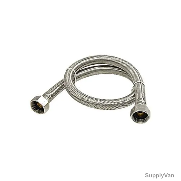 Flexible Hose, Galvanized Iron, 90CM, Silver