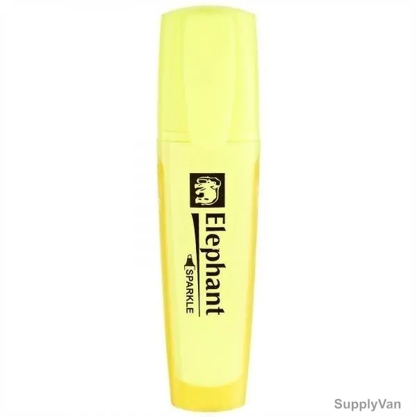 Elephant Highlighter, 206864BX, Yellow, PK12