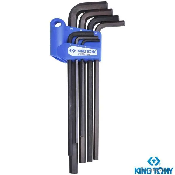 Kingtony Extra Long Hex Key Set, ST20207MY, 7 Pcs/Set — image 1