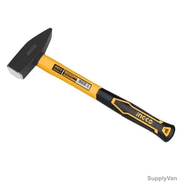 Ingco Machinist Hammer With Fiberglass Handle, HMH880500, Carbon Steel, 500GM Head Weight