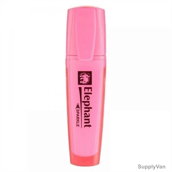 Elephant Highlighter, 206888PK4, Pink, 4 Pcs/Pack