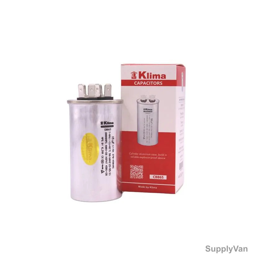 Klima Capacitor, CBB65, 15UF, 370-450VAC