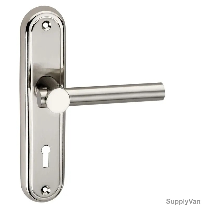 Link Door Handle, 1003-KY CY, Mild Steel, Screw Mount, 150MM