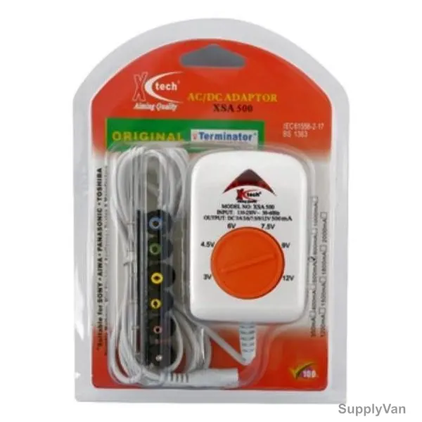 X-Tech Power Switching Adapter, XSA-500, 100-230VAC