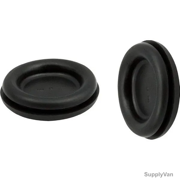 Close Type PVC Rubber Grommet, 38MM Hole Dia, Black, 100 Pcs/Pack