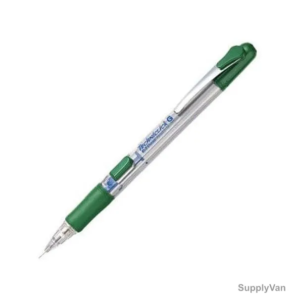 Pentel Mechanical Pencil, PE-PD235T-D, Tech II, 0.5MM, Green, 12 Pcs/Pack