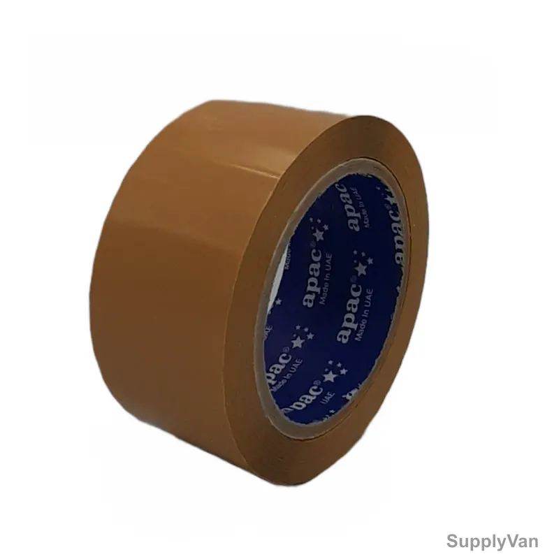 Water Based BOPP Tape, 45 Micron Thk, 48MM Width x 60 Yards Length, Brown, 36 Pcs/Carton