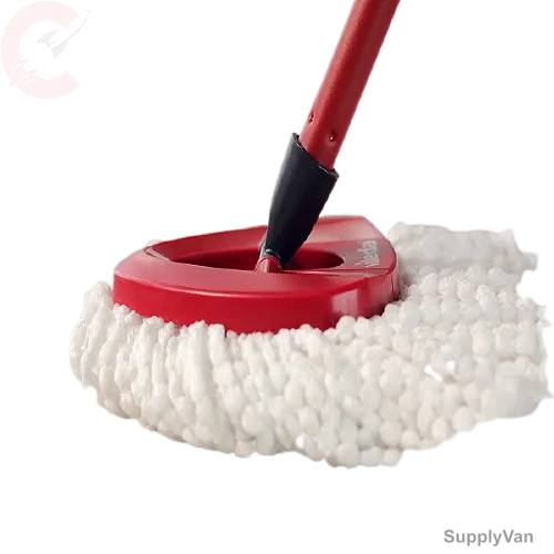 Vileda Classic Cotton Floor Mop Refill, Red/White — image 1