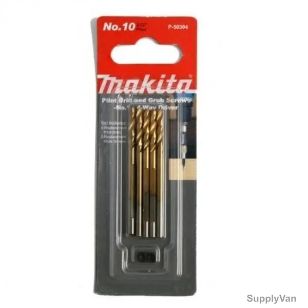 Makita Pilot Drill and Grub Screw, P-50304, 7PCS